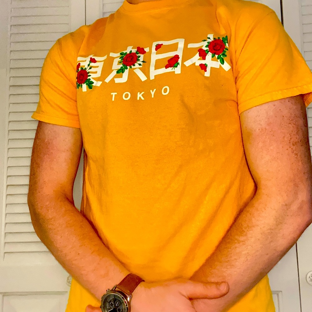 Popular Poison - Yellow Tokyo T-Shirt - Size: Medium